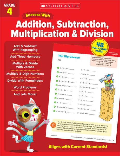 Scholastic Success Grade 4 Addition, Subtraction