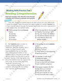 Scholastic Success Reading Tests Grade 6