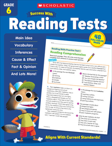 Scholastic Success Reading Tests Grade 6