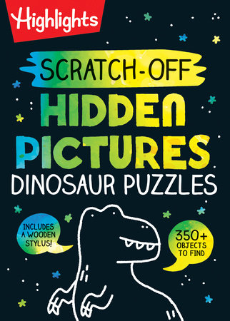 Scratch Off Hidden Pictures Dinosaur Puzzle Book