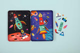 Rocket Ships Magnet Tin