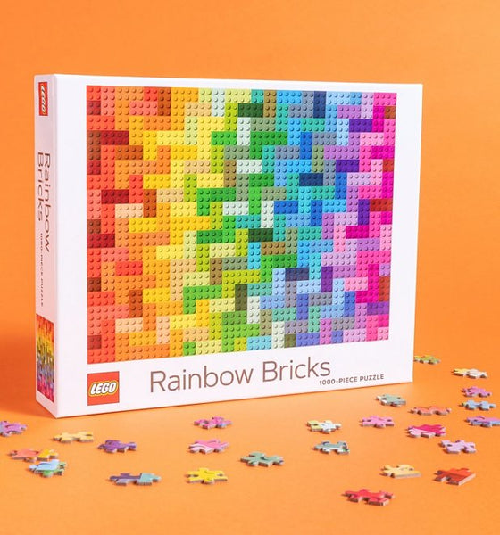 Chronicle Books LEGO Rainbow Bricks Jigsaw Puzzle, 1000 Pieces