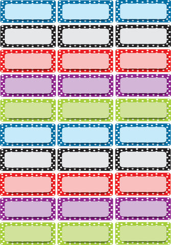 Color Dots Magnetic Labels