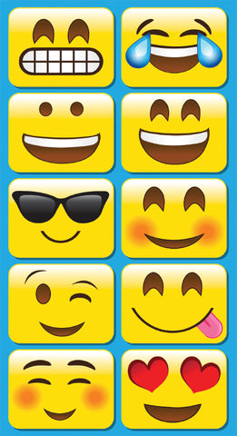 Emojis Mini Erasers 10Pk