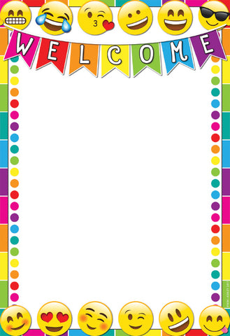 Emoji Welcome Poly Chart 13X19