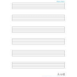 Postermat Pal Blank Music Sheet