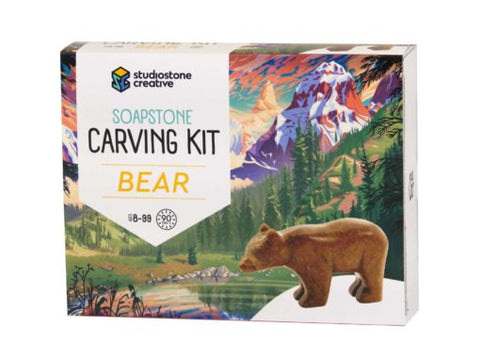Bear Soapstone Carving Kit