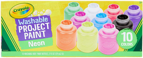 Washable Neon Project Paint 10Ct