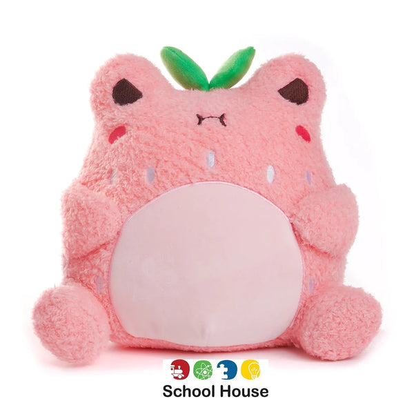 Strawberry Wawa Kawaii Pink Frog Plushie