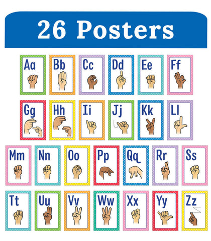 Sign Language Mini Posters Set