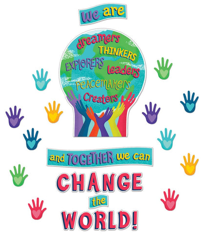 Together We Can Change The World Bulletin Board Set