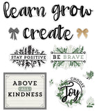 Farmhouse Motivational Signs Bulletin Board Set