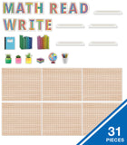 Creatively Inspired Subject Pegboards Bulletin Board Set