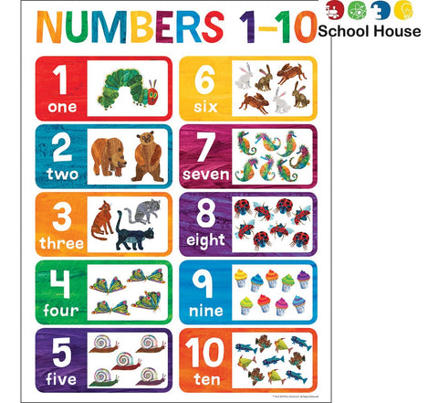World Of Eric Carle Numbers Chart