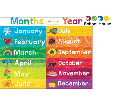 World Of Eric Carle Months Chart