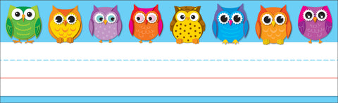 Colorful Owls Nameplates