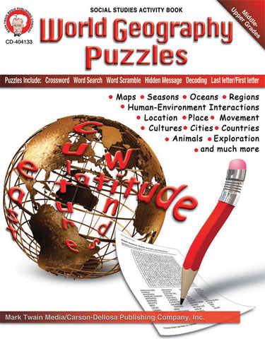 World Geography Puzzles Bk