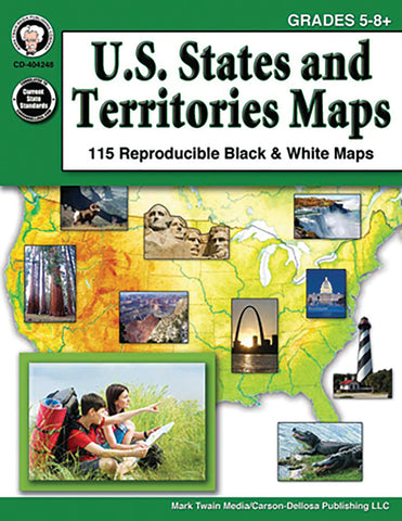 Us States & Territories Maps Bk