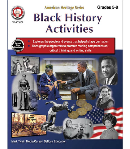 Black History Activities Grades 5 - 8 Book