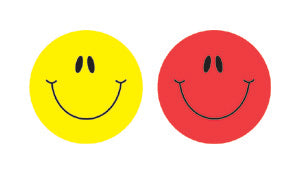 Smiley Faces Multicolor Shape St