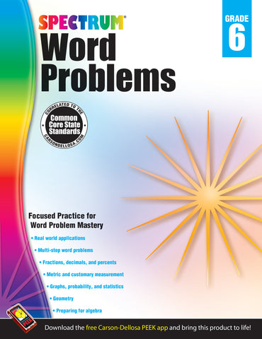 Spectrum Word Problems Workbook