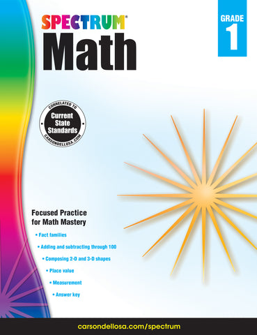 Spectrum Math 1 Workbook