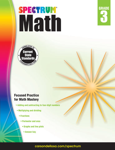 Spectrum Math 3 Workbook
