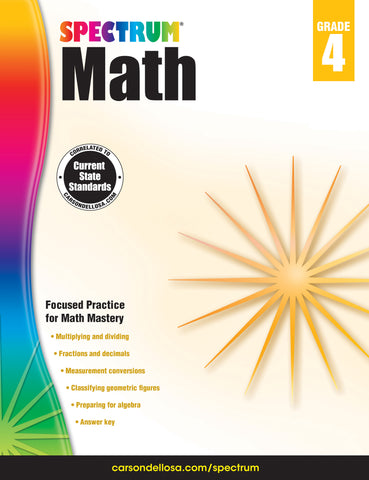 Spectrum Math 4 Workbook