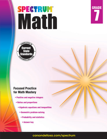 Spectrum Math 7 Workbook
