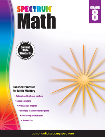 Spectrum Math 8 Workbook