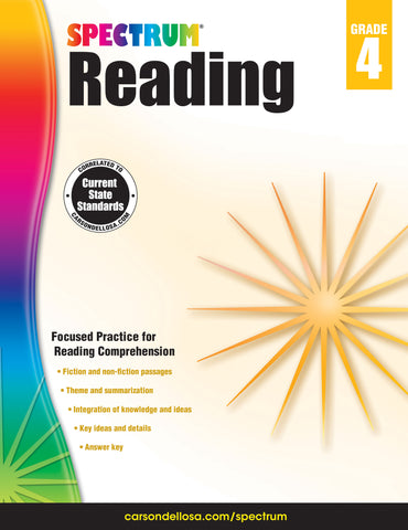Spectrum Reading Gr 4 Workbook