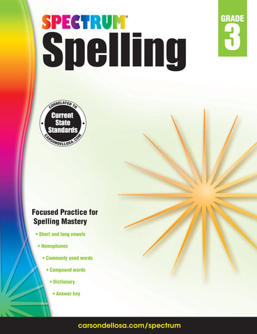 Spectrum Spelling 3 Workbook