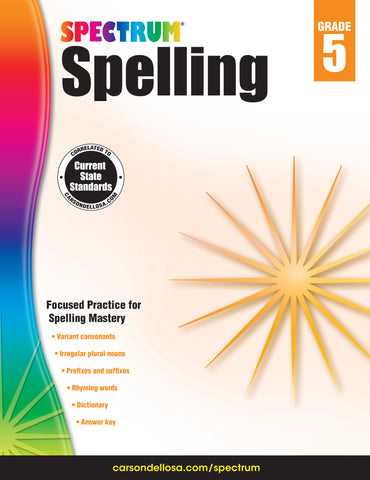 Spectrum Spelling 5 Workbook
