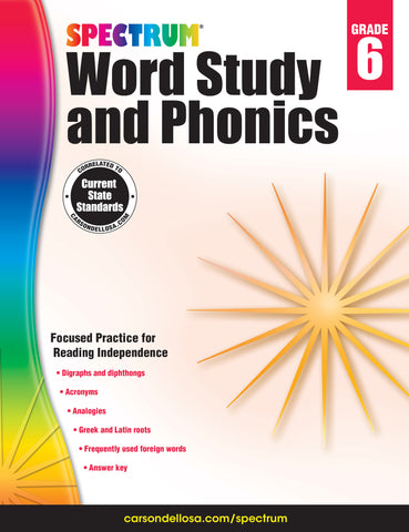Spectrum Phonics 6 Workbook