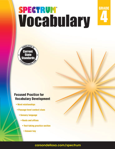 Spectrum Vocabulary 4 Workbook