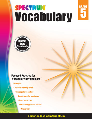 Spectrum Vocabulary 5 Workbook