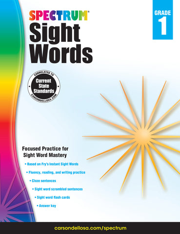 Spectrum Sight Words 1 Workbook