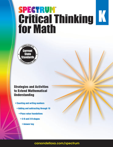 Spectrum Math Gr K Critical Thinking