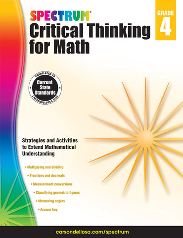 Spectrum Math Gr 4 Critical Thinking