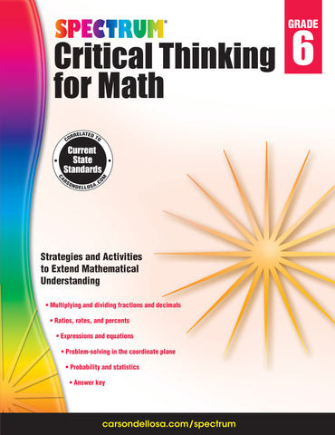 Spectrum Math Gr 6 Critical Thinking