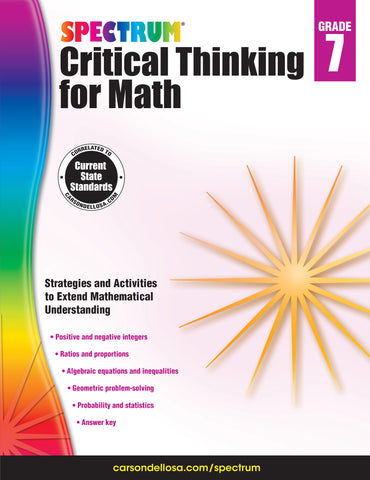 Spectrum Math Gr 7 Critical Thinking
