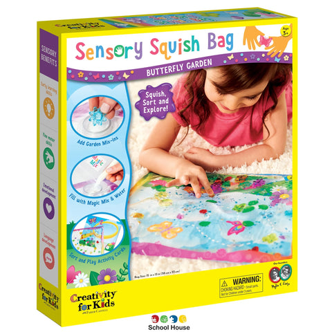 Sensory Squish Bag Butterfly Garden