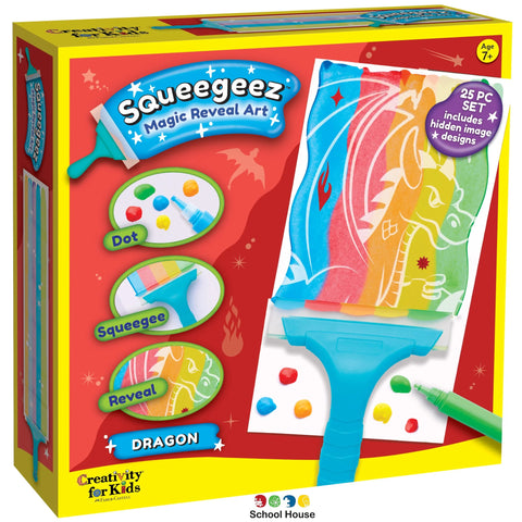 Squeegeez Magic Reveal Art Dragon Kit