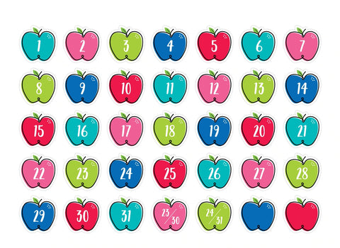 Doodle Apples Calendar Days