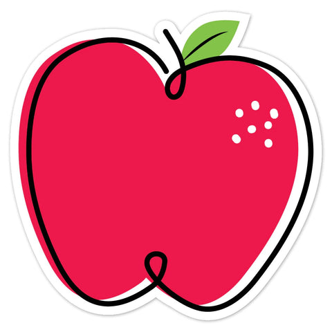 Doodle Apple Red Cut Outs