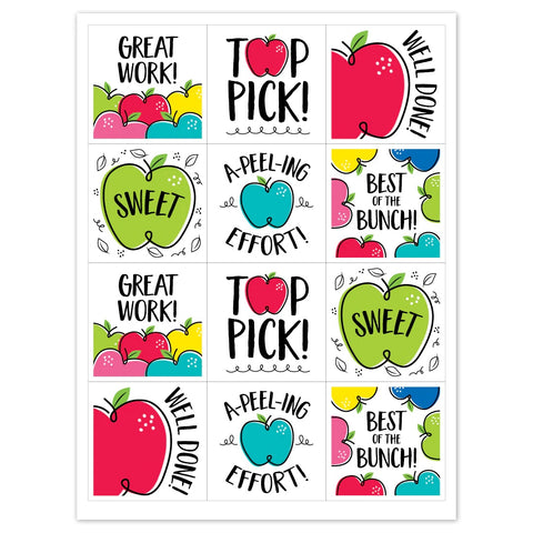 Doodle Apples Rewards Stickers