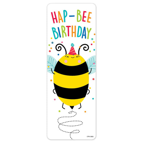 Hap-Bee Birthday Bookmarks