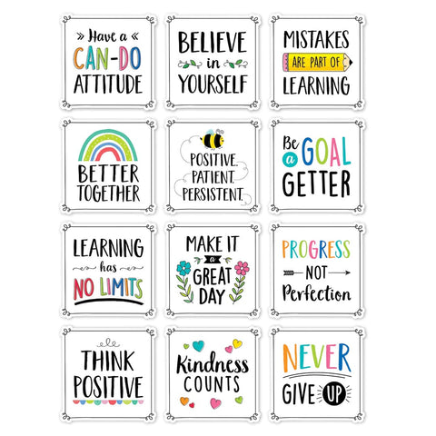 Positive Mindset 10 Inch Cut Outs