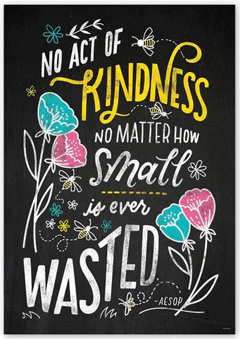 Chalk It Up Kindness Poster