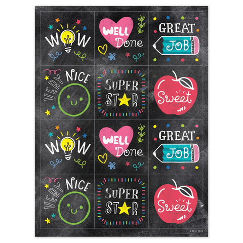 Chalk It Up Colorful Reward Stickers